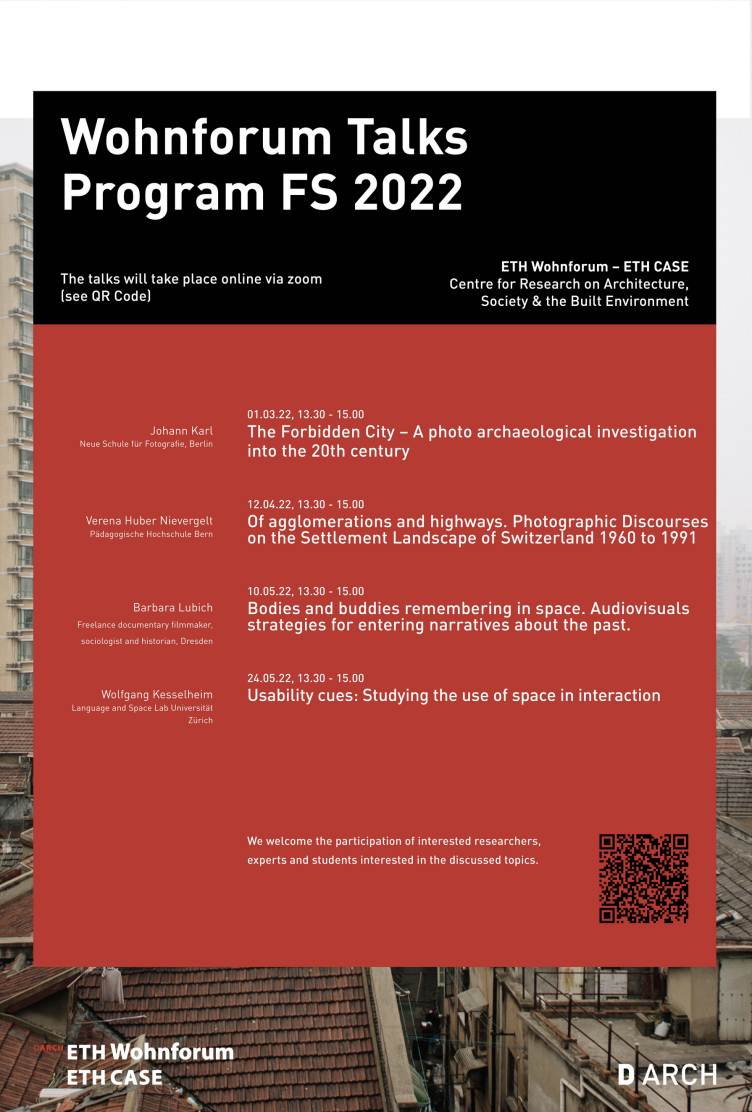 Program Wohnforum Talks FS 2022 