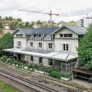 Ehemaliger Bahnhof Oberstadt, Baden. Bild: AZ / san (Ausschnitt)