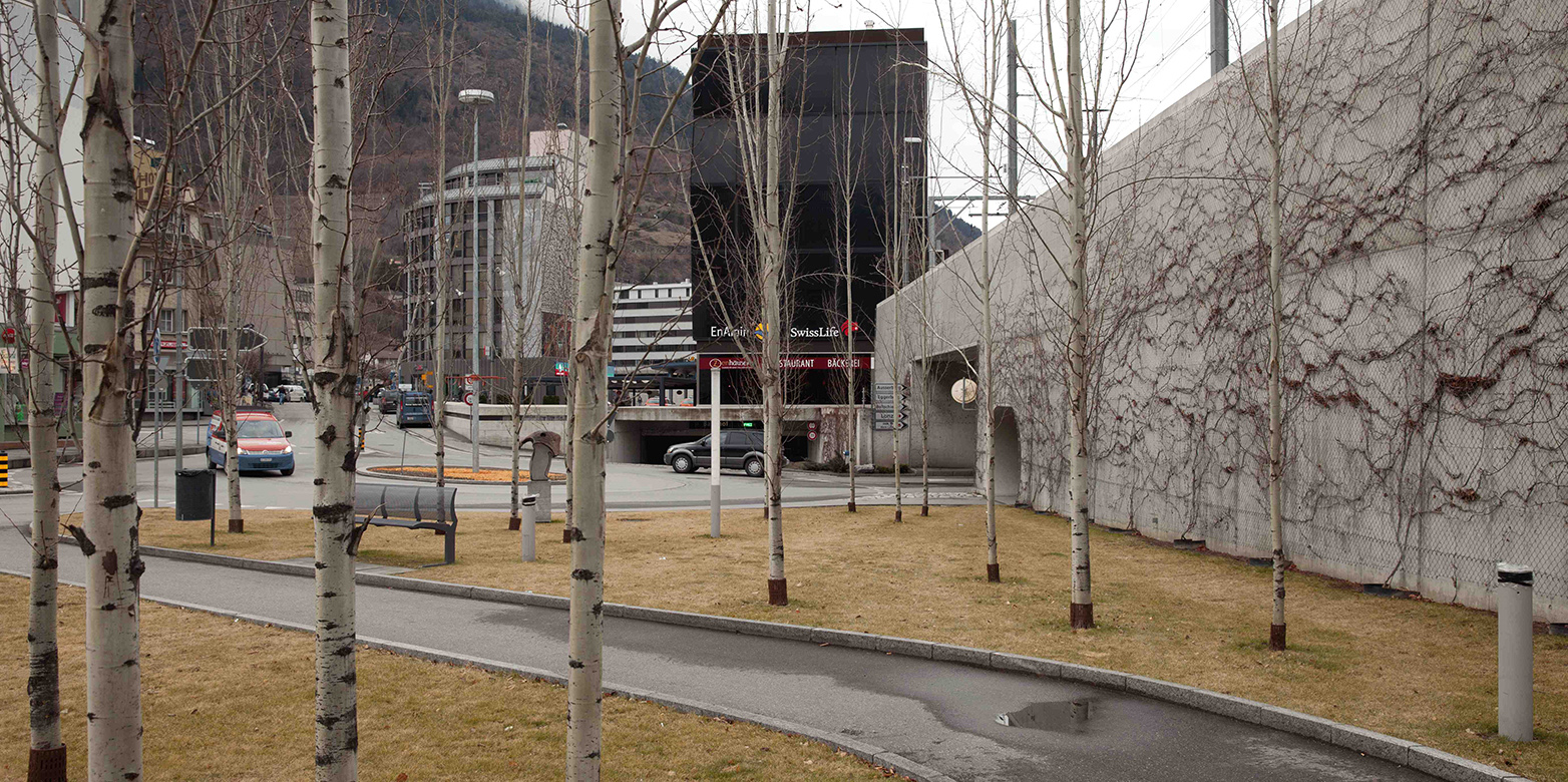 Teil Lötschberg-Basistunnel: Bahnhof Visp, Kanton Wallis. &nbsp;