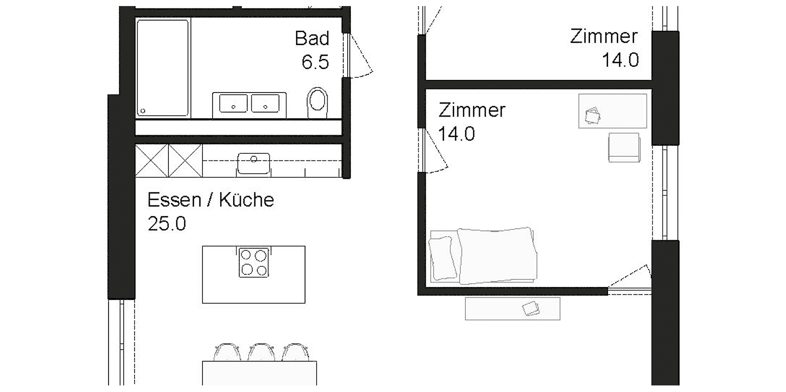 Wohnen im Alter braucht geeignete Wohnformen. Grafik: ETH Zürich/Raphael Haefeli